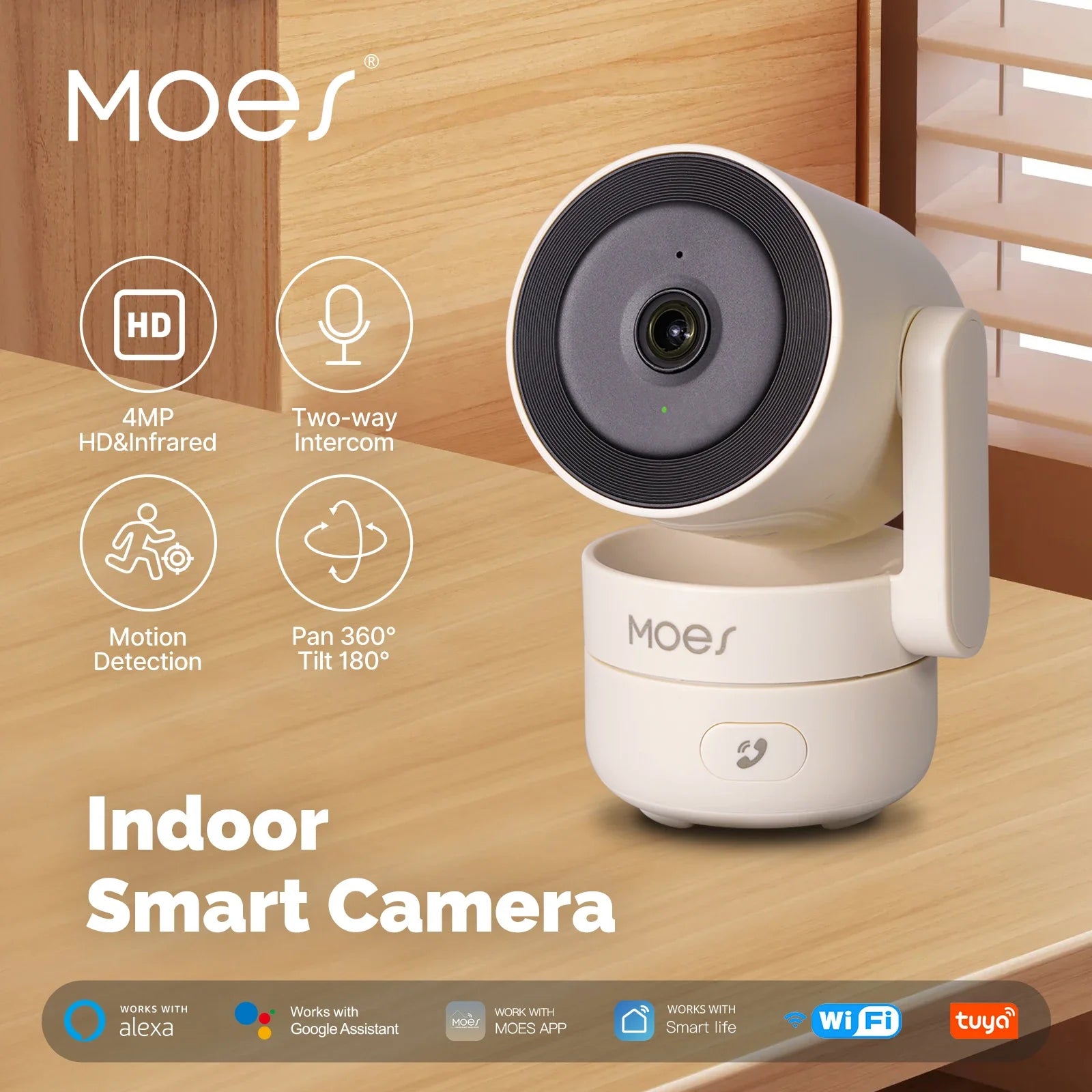 Camera de surveillance intérieur de 4 Mp