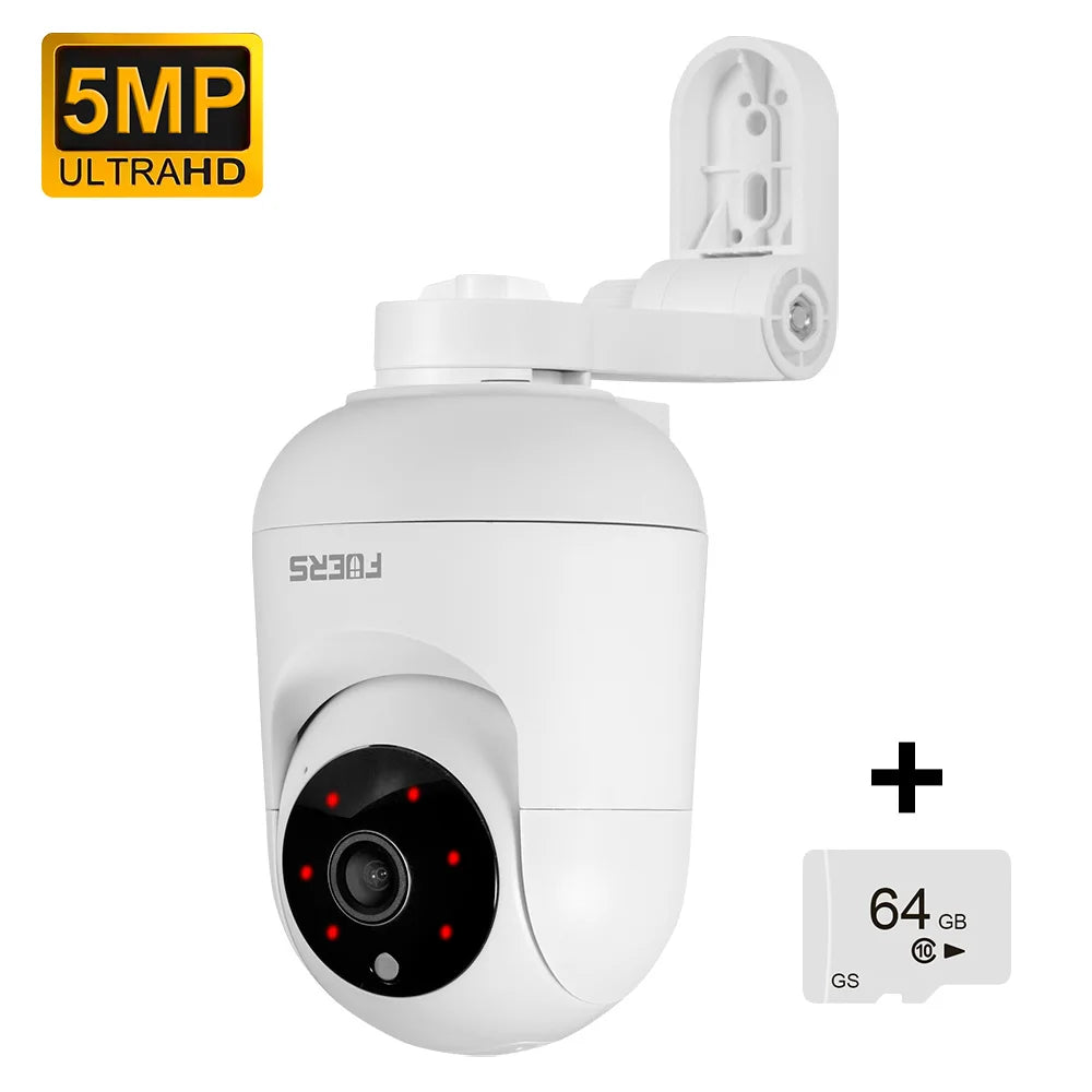 Camera 4K 8Mp avec suivie , Zoom et Vision Nocturne