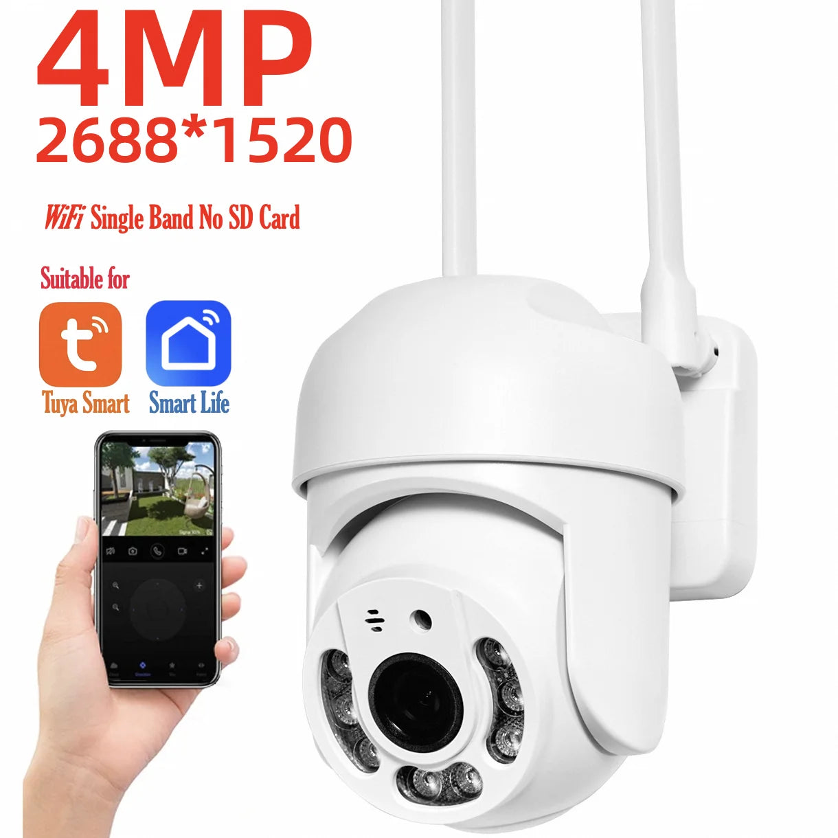 Camera 3 Mp ou 4 Mp  IP66 Waterproof Dual-band
