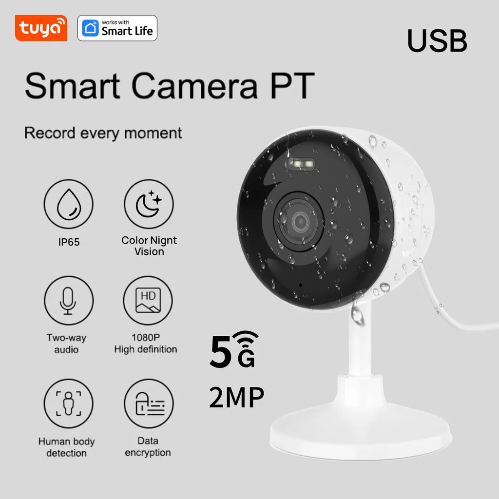 Caméra Smart 1080p avec micro et haut parleur