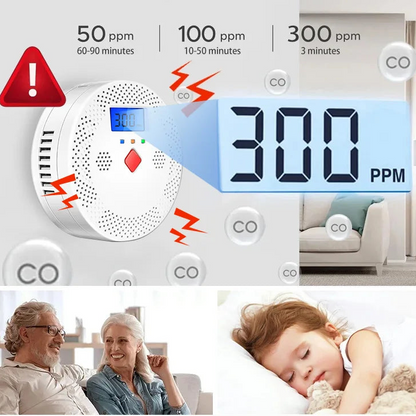 Détecteur d'alarme intelligent de monoxyde de carbone