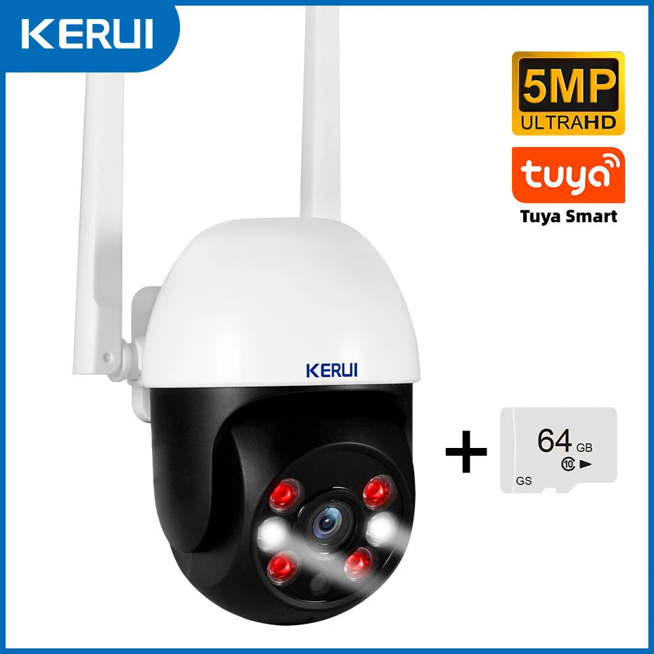 Camera 5MP Extérieur orientable à distance vison nocturne 20 Mètres