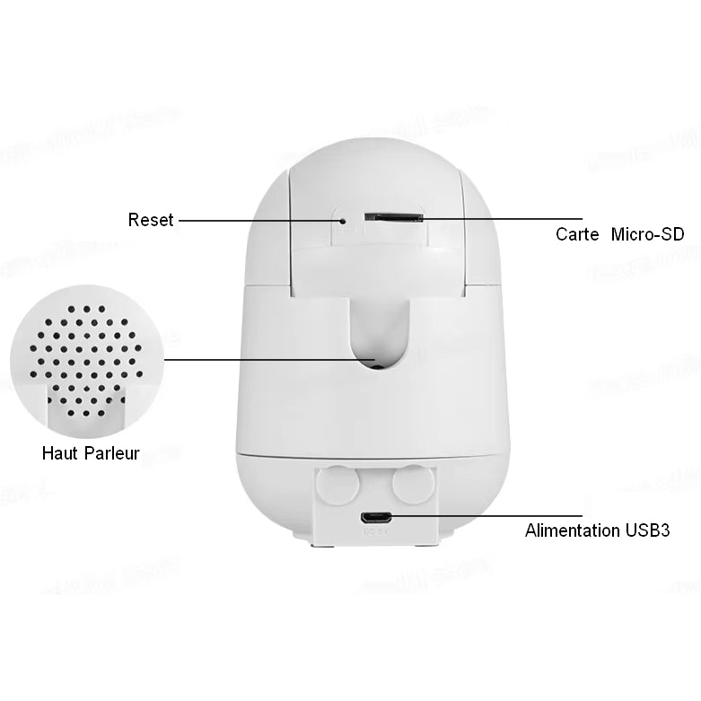 Camera 4K 8Mp avec suivie , Zoom et Vision Nocturne