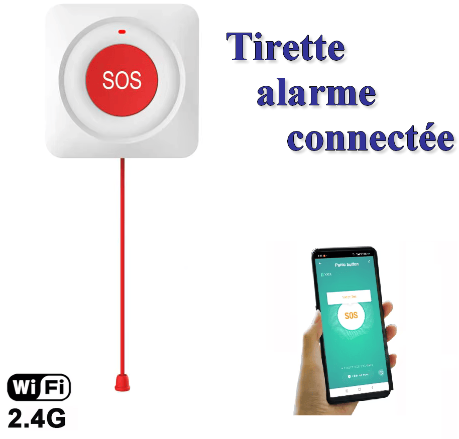Tirette d'urgence S.O.S. avec bouton
